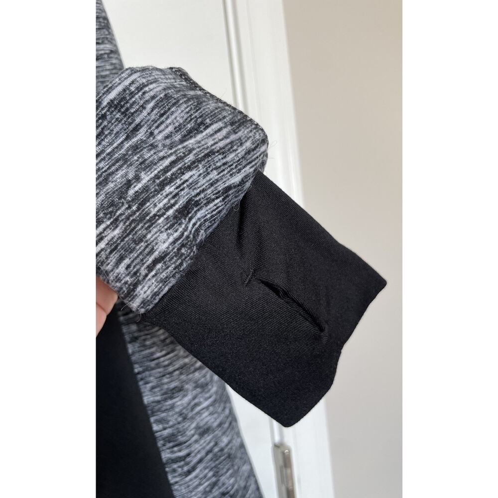 TANGERINE Full Zip Up Mock Neck Black/Gray Activewear Track Jacket Womens Sz Med - Picture 5 of 6